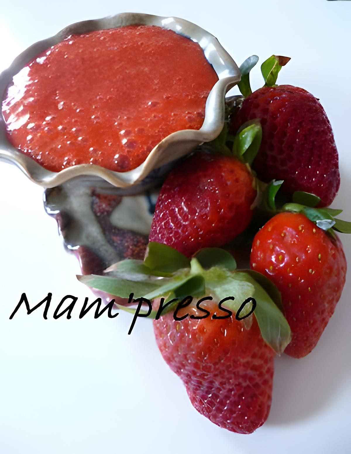 recette Coulis de fraises