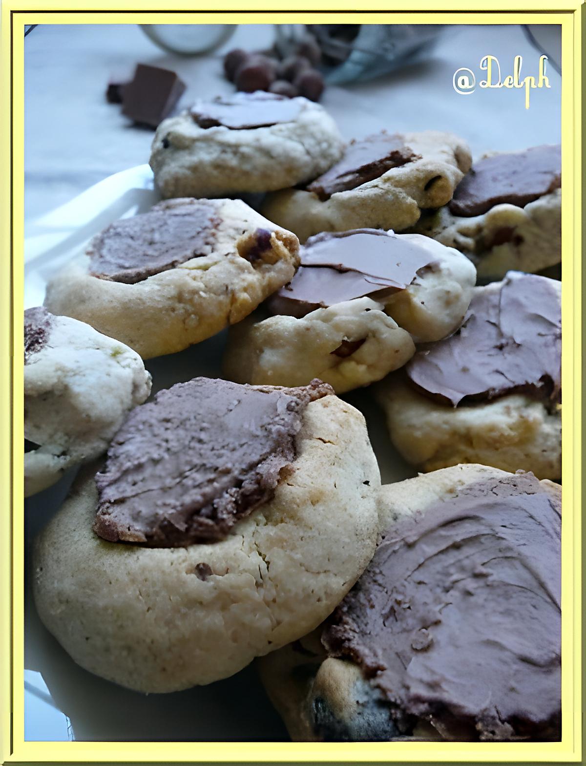 recette Cookies noisettes pralinoise