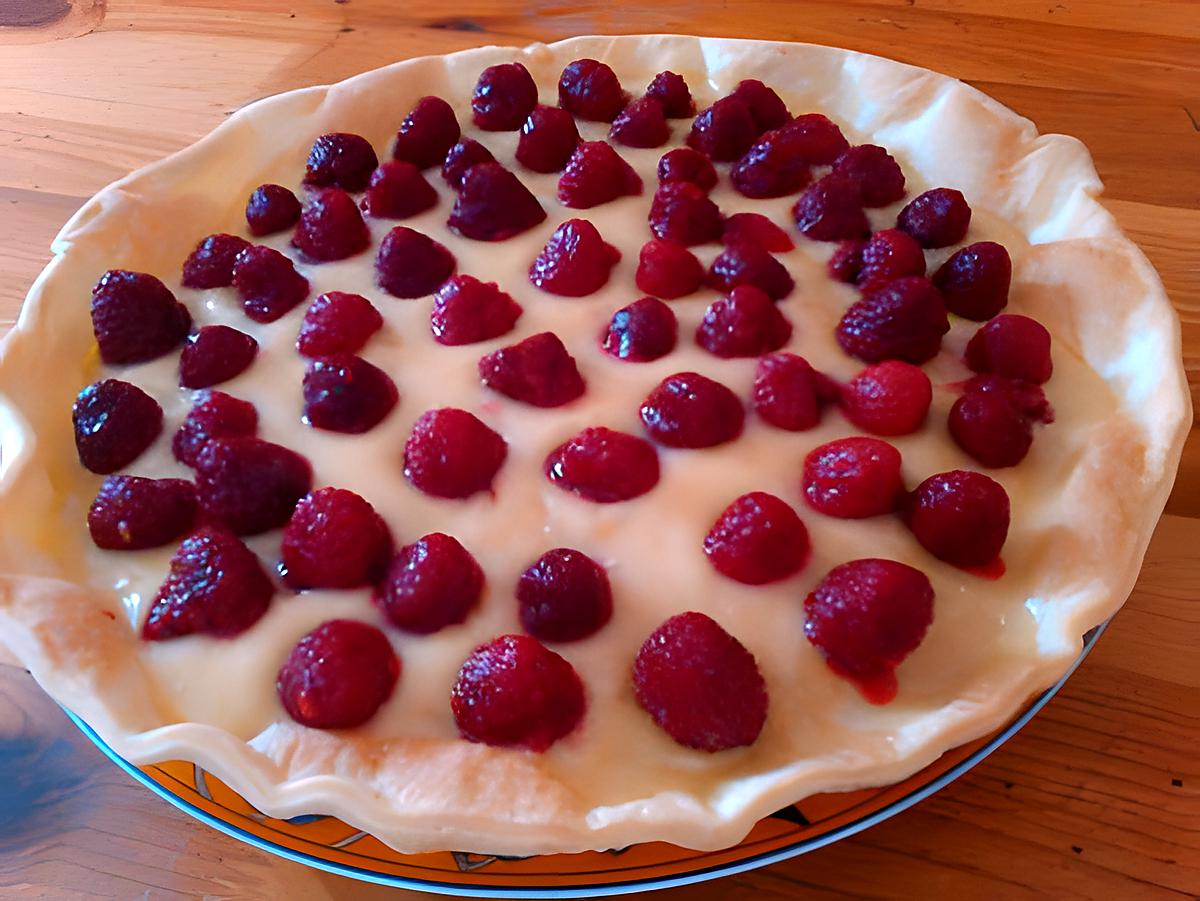 recette Tarte aux framboises