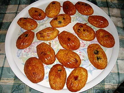 recette Madeleine aux fruits confits