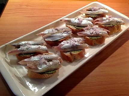 recette Bruschetta aux sprats fumés