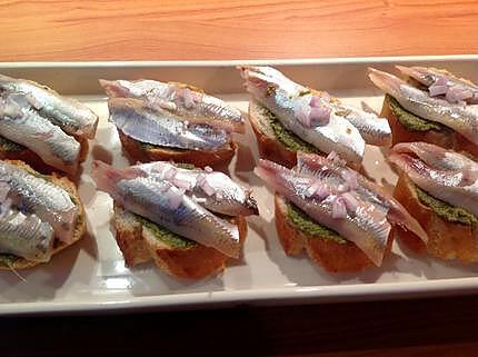 recette Bruschetta aux sprats fumés