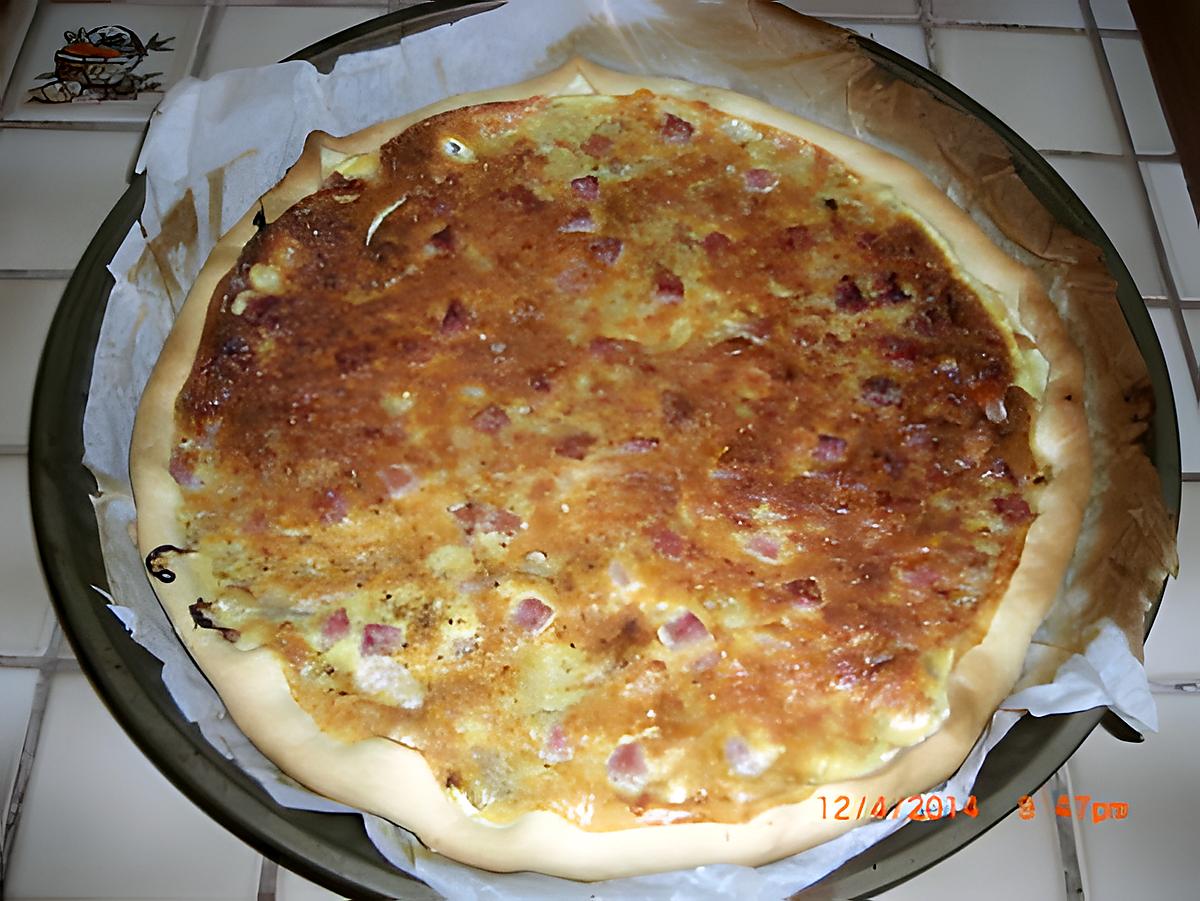 recette Tarte Echalote - Jambon