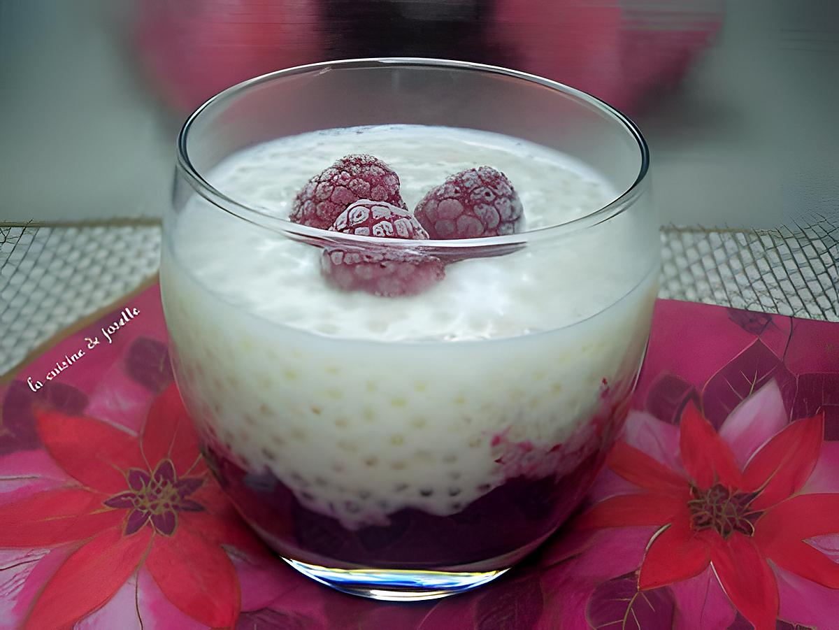 recette tapioca au lait de coco et fruits rouges