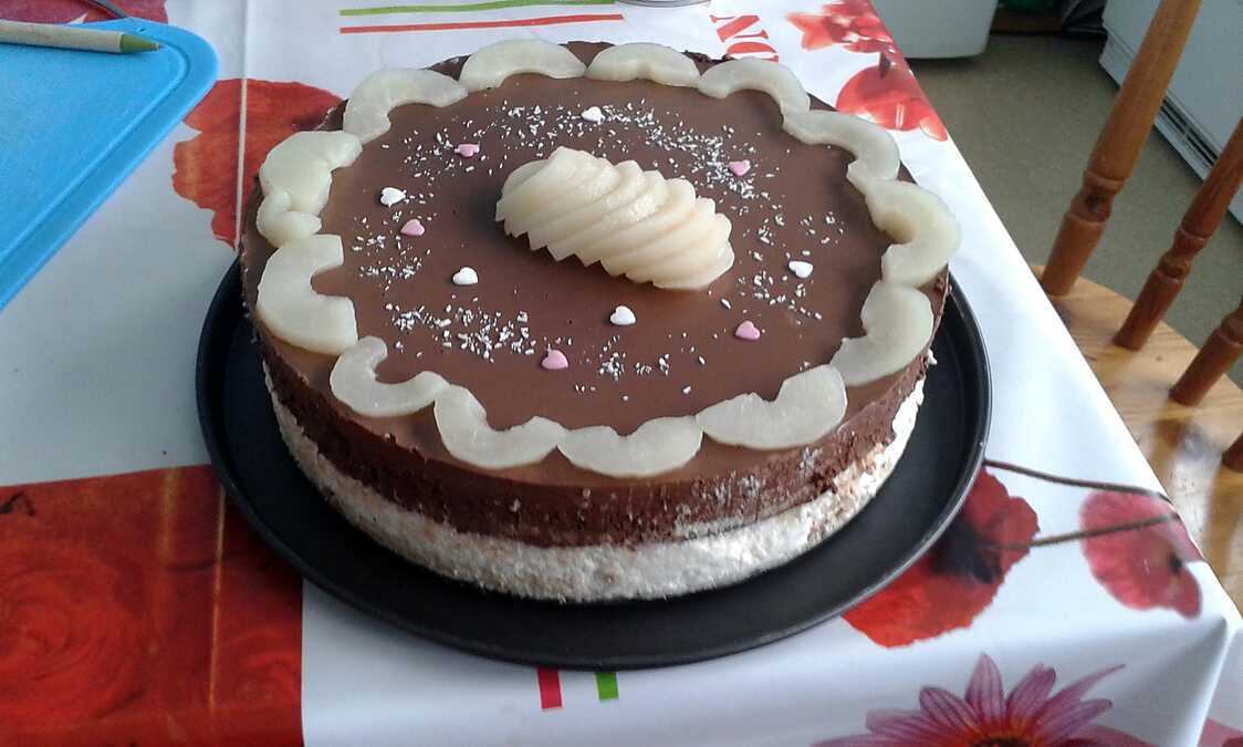 Recette de Bavarvois mousse poire chocolat