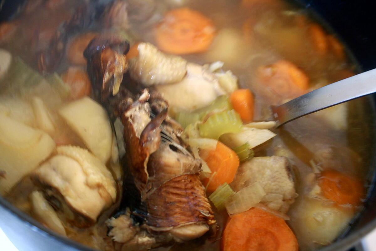 recette SOUPE : BOUFI, POULET, LÉGUMES