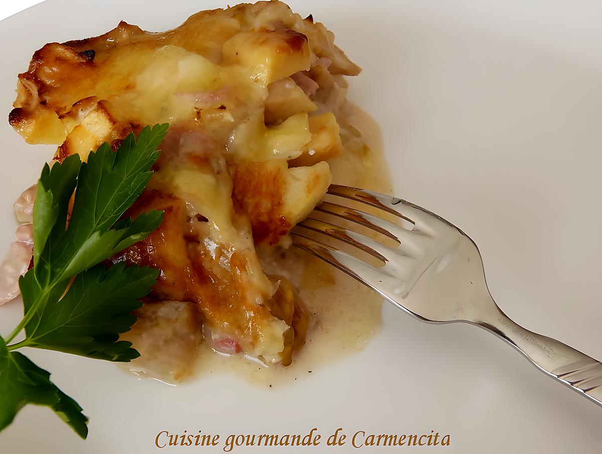 recette Gratin d’endives à la crème et au fromage d’ortolan