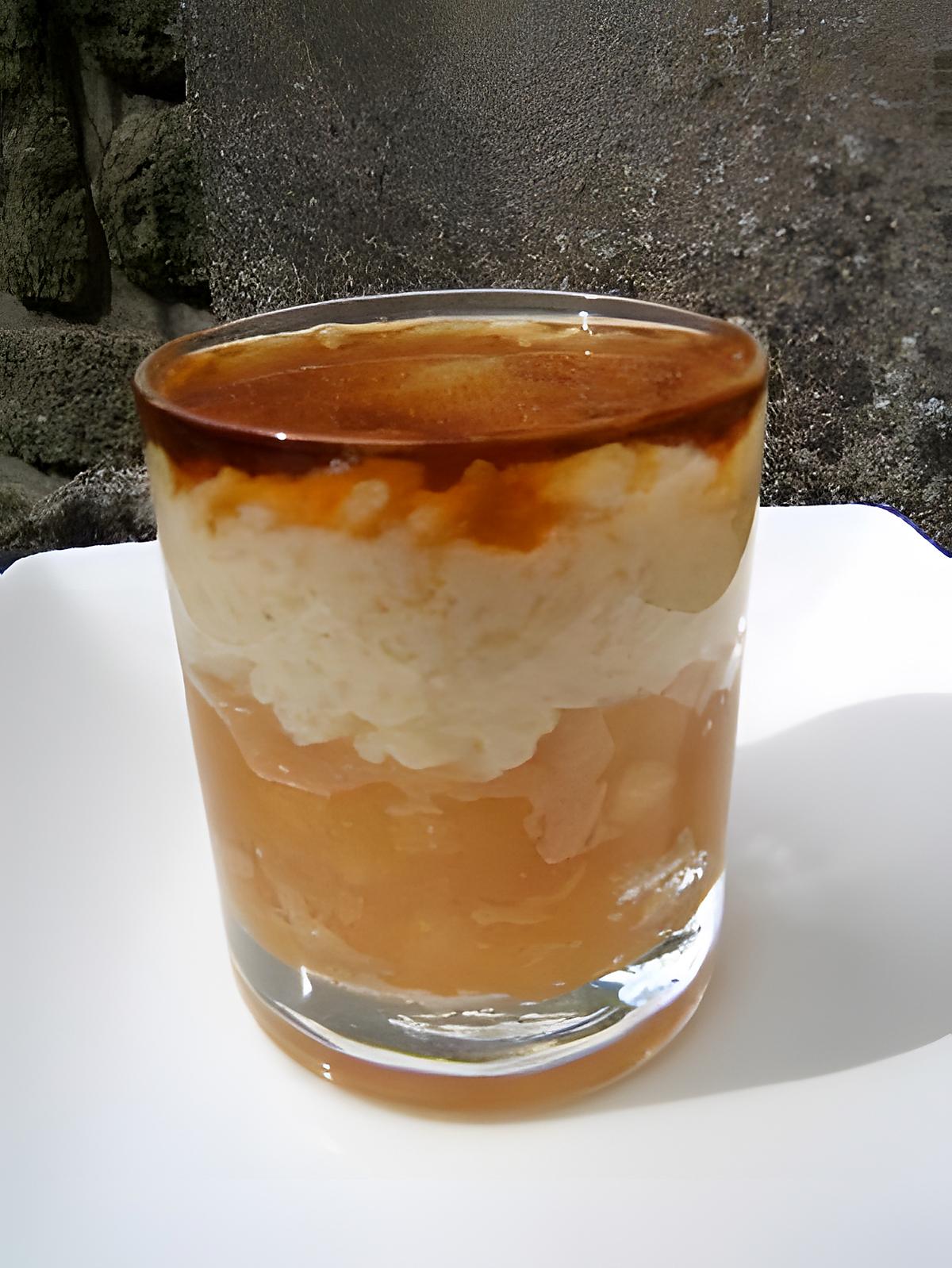 recette Riz au lait , son fondant de pommes caramélisées et son sirop d'érable