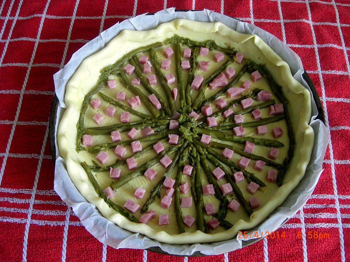 recette Tarte Asperges - Jambon