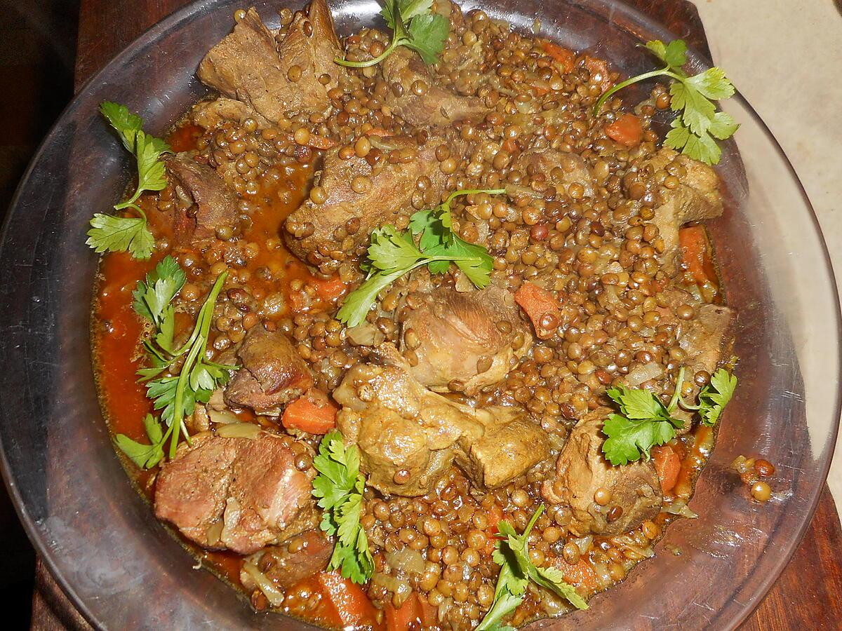 recette Ragout d agneau aux lentilles