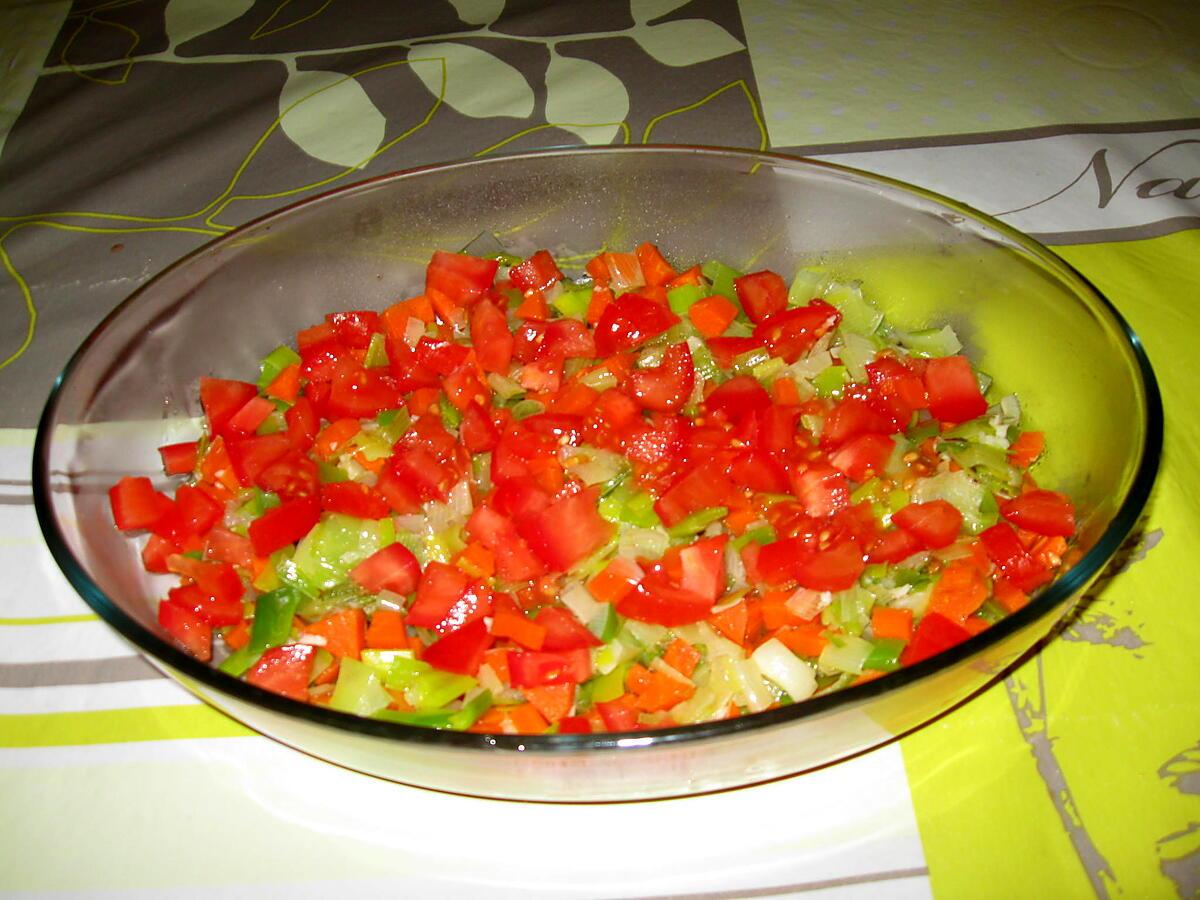 recette Queue de merlu aux dés de légumes, sauce au curry