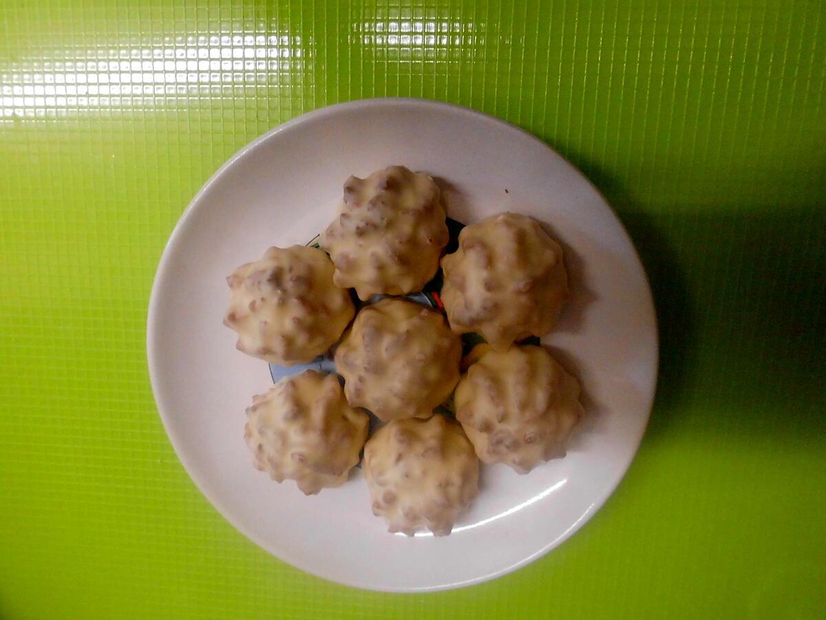 recette rocher coco au chocolat blanc