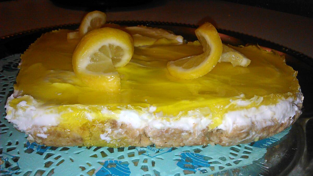 recette Cheese cake d'amour au citron sans cuisson