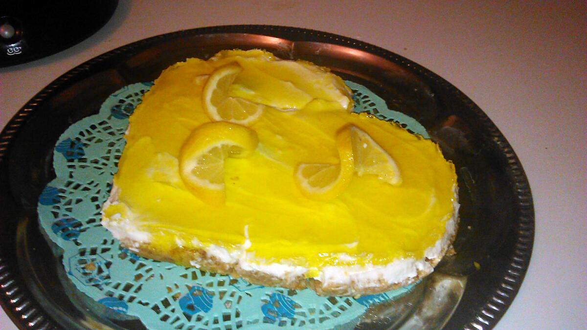 recette Cheese cake d'amour au citron sans cuisson