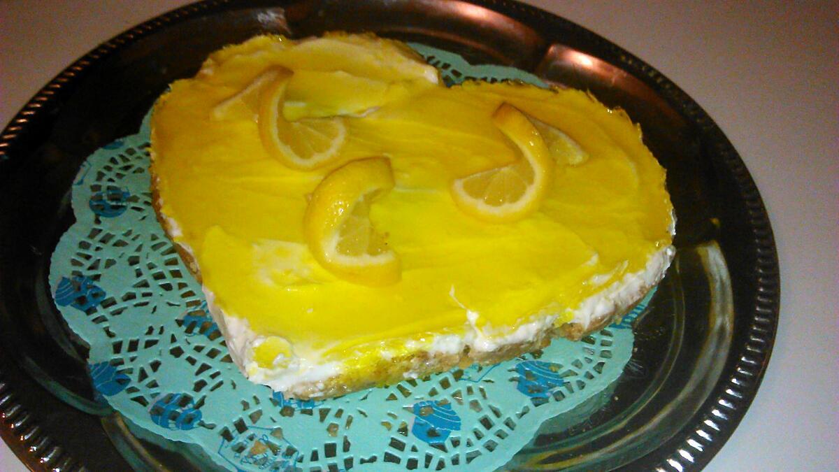 recette Cheese cake d'amour au citron sans cuisson