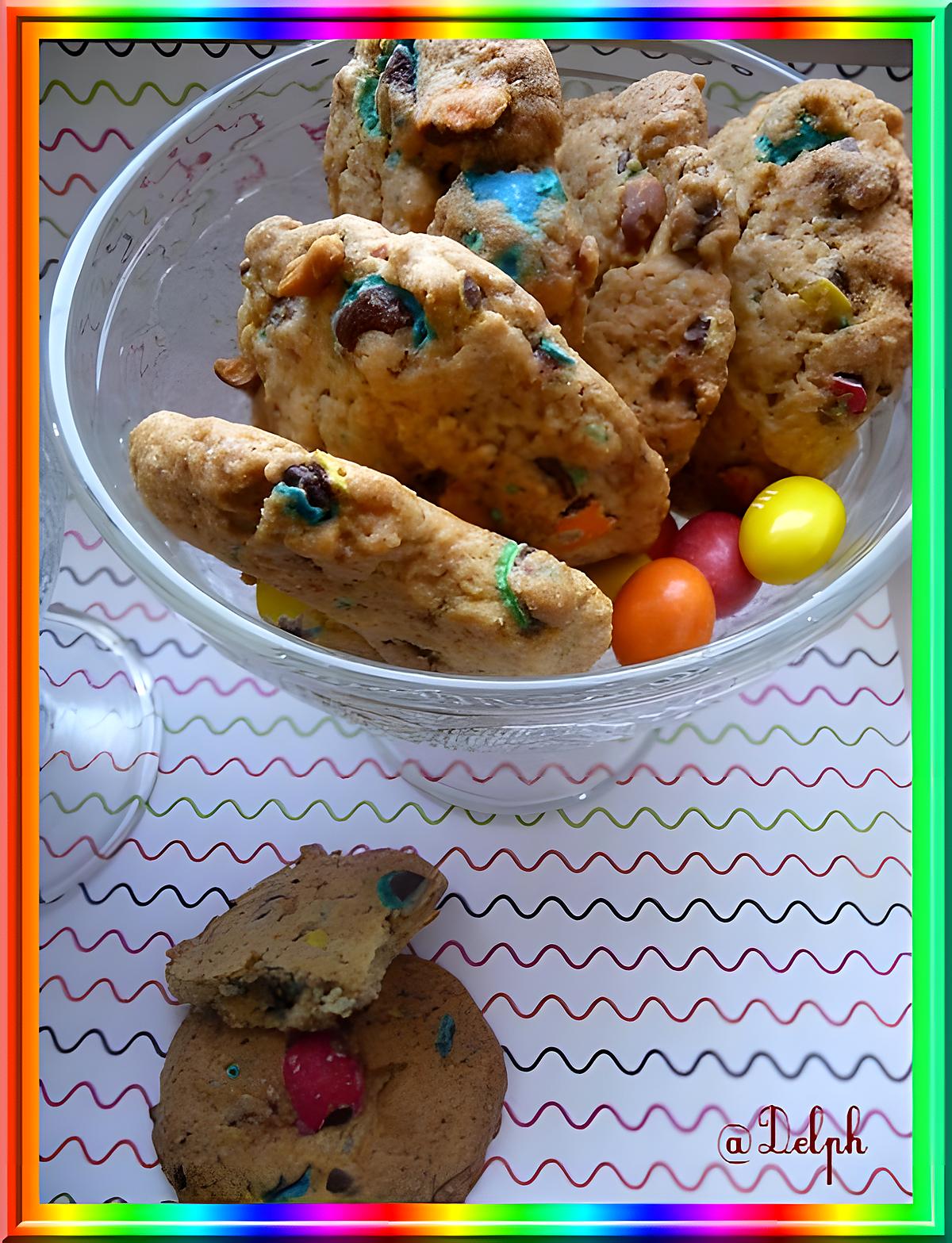 recette Cookies aux m&m's