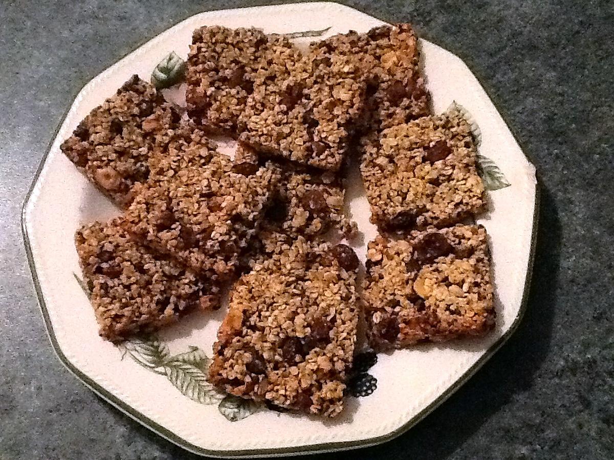 recette Barres de céréales aux flocons d'avoine