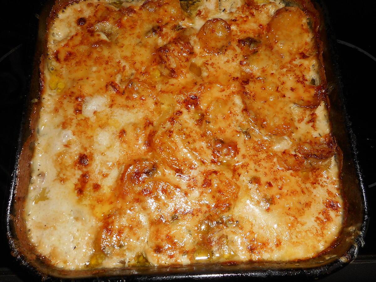 recette Gratin de pommes de terre paysan