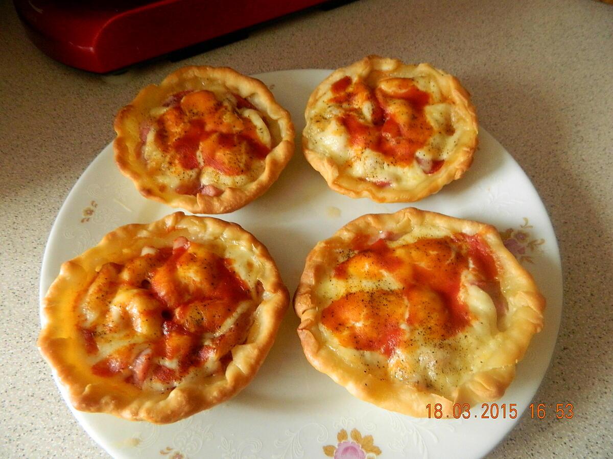 recette Tartelettes tomates lardons mozza