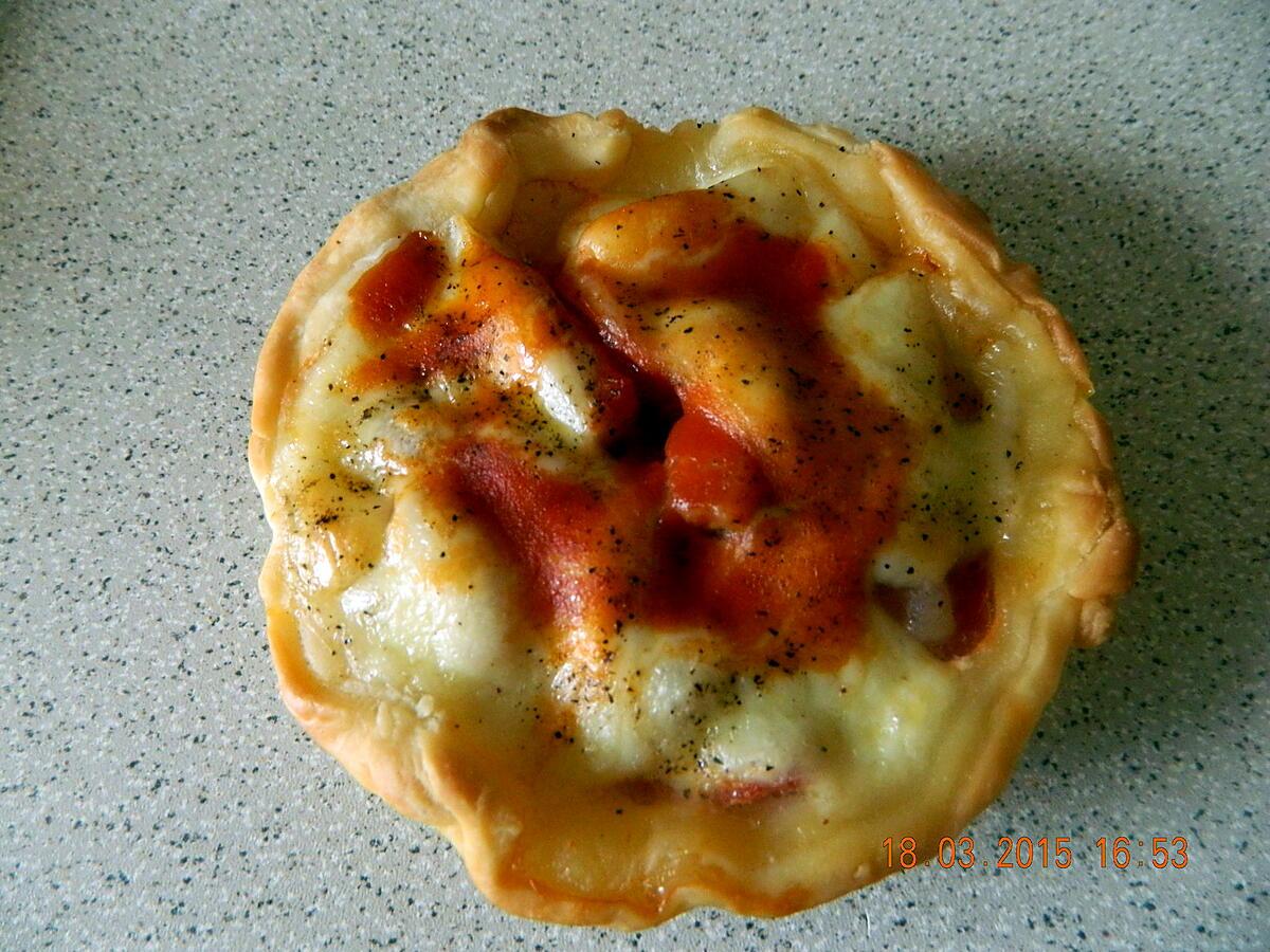 recette Tartelettes tomates lardons mozza