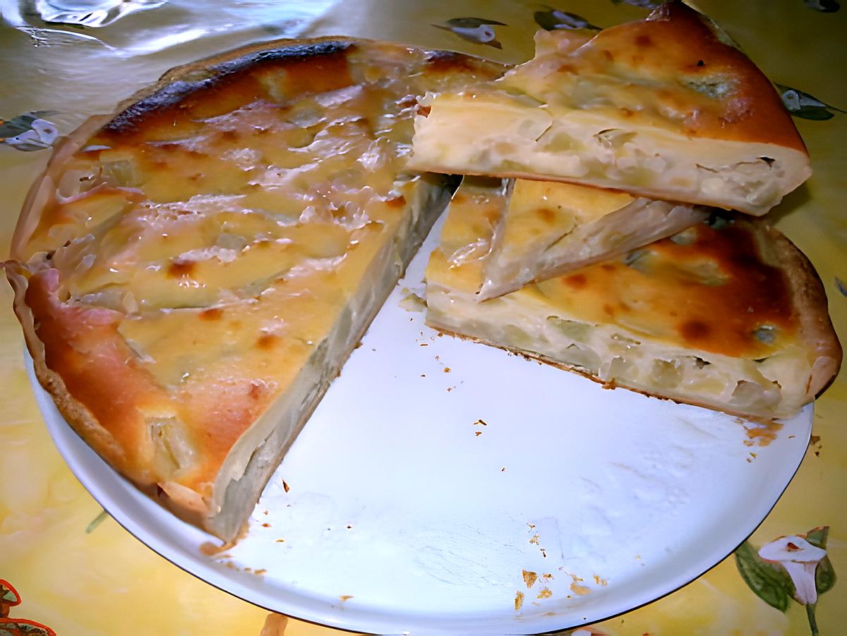 recette tarte a la rhubarbe