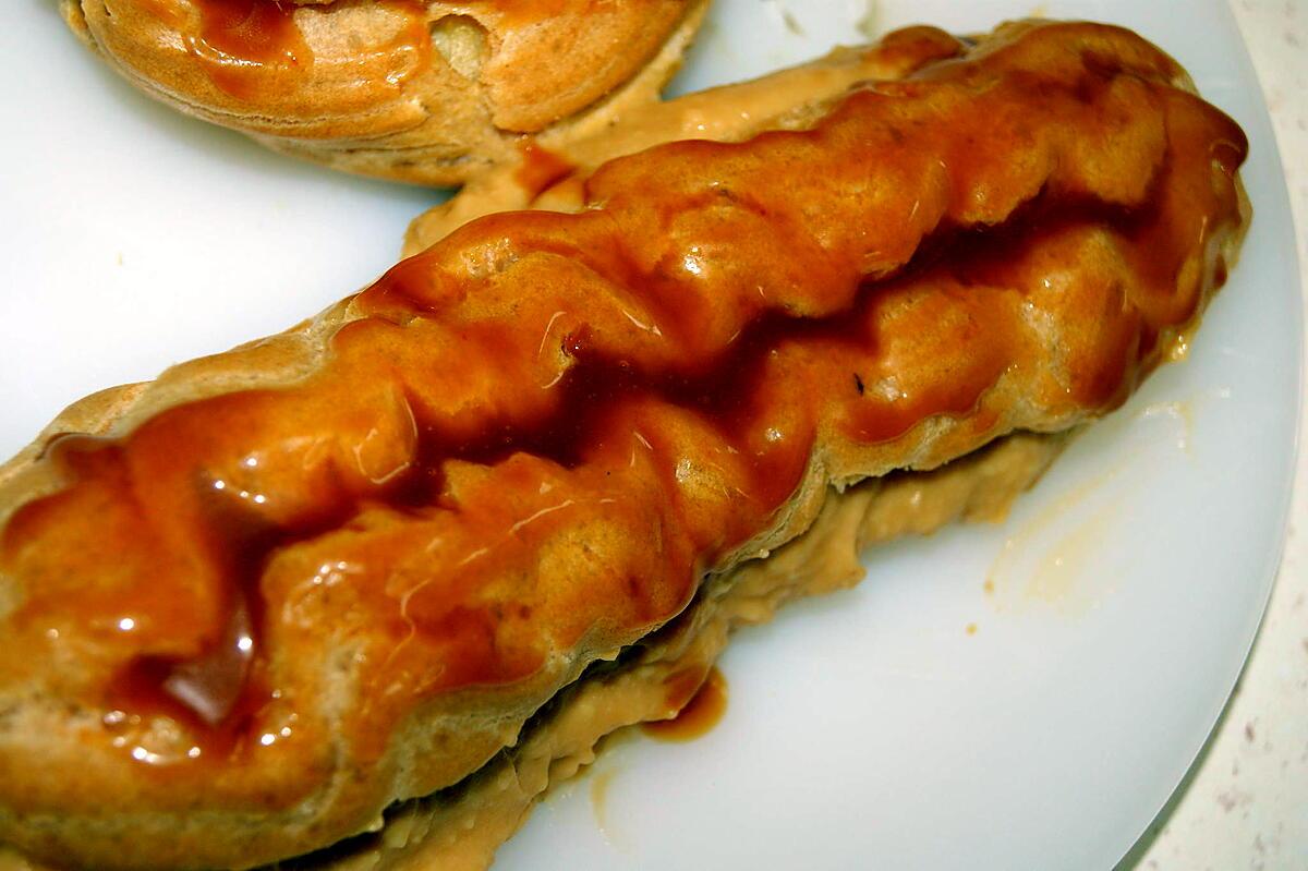 recette choux, éclairs au caramel