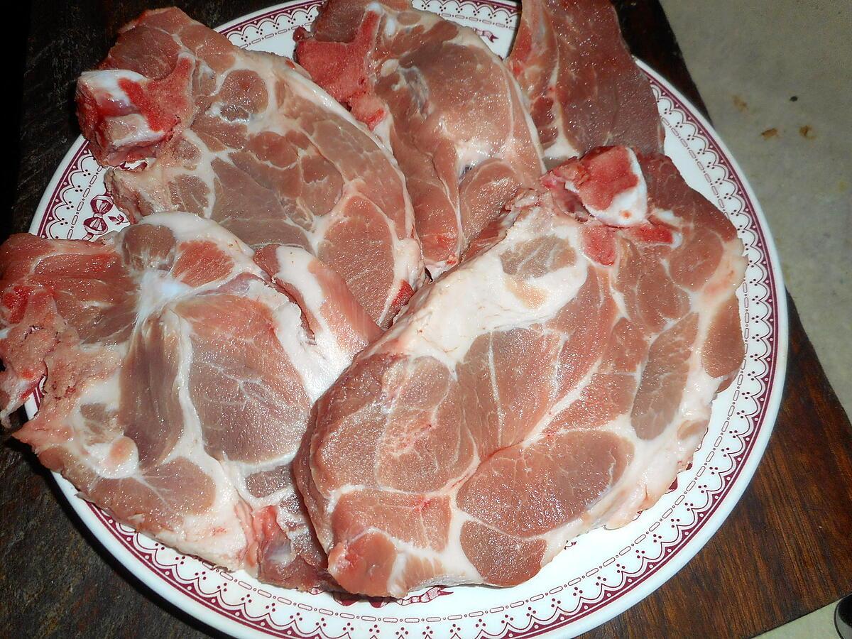 recette cote de porc au chaource