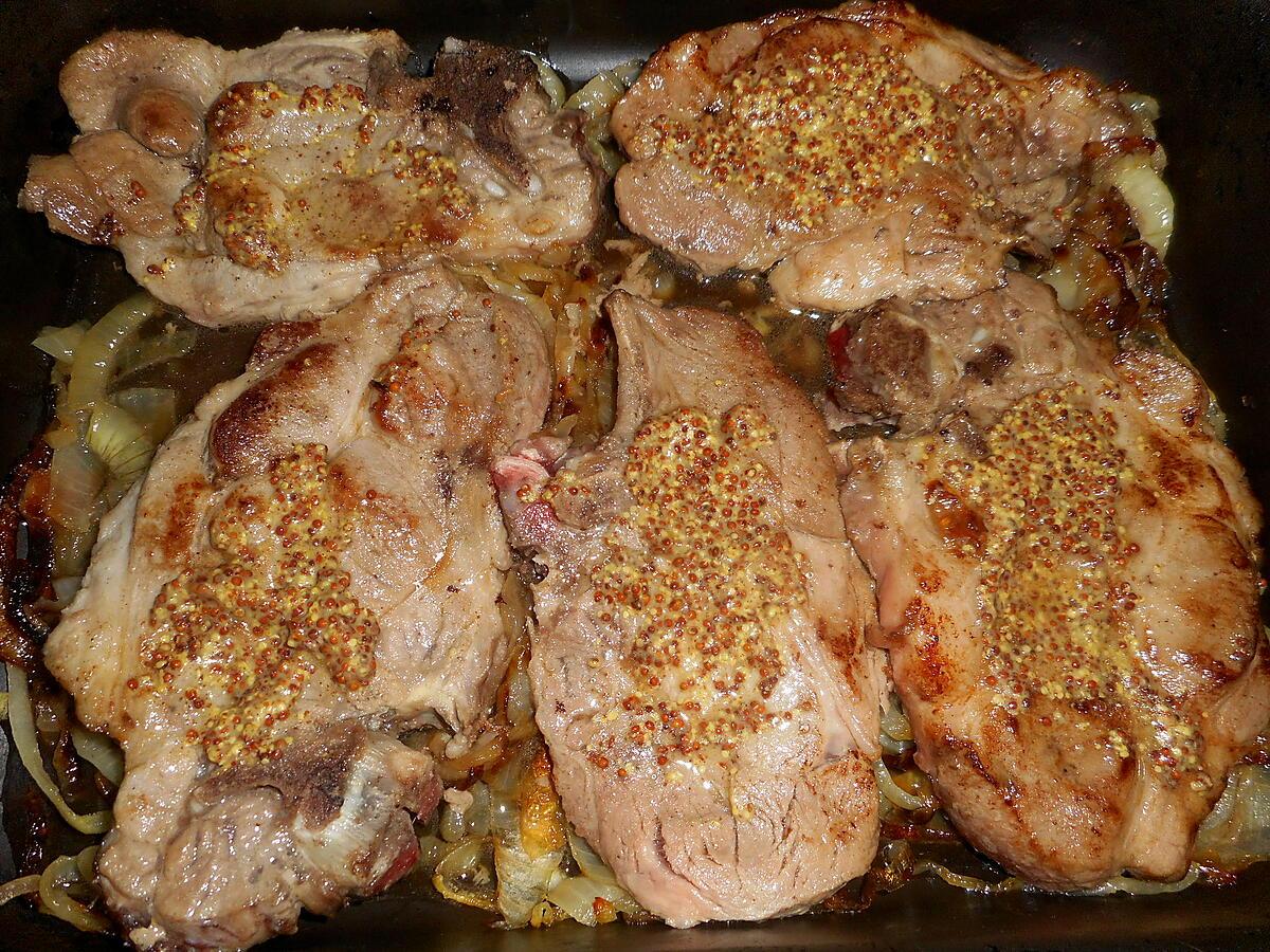 recette cote de porc au chaource