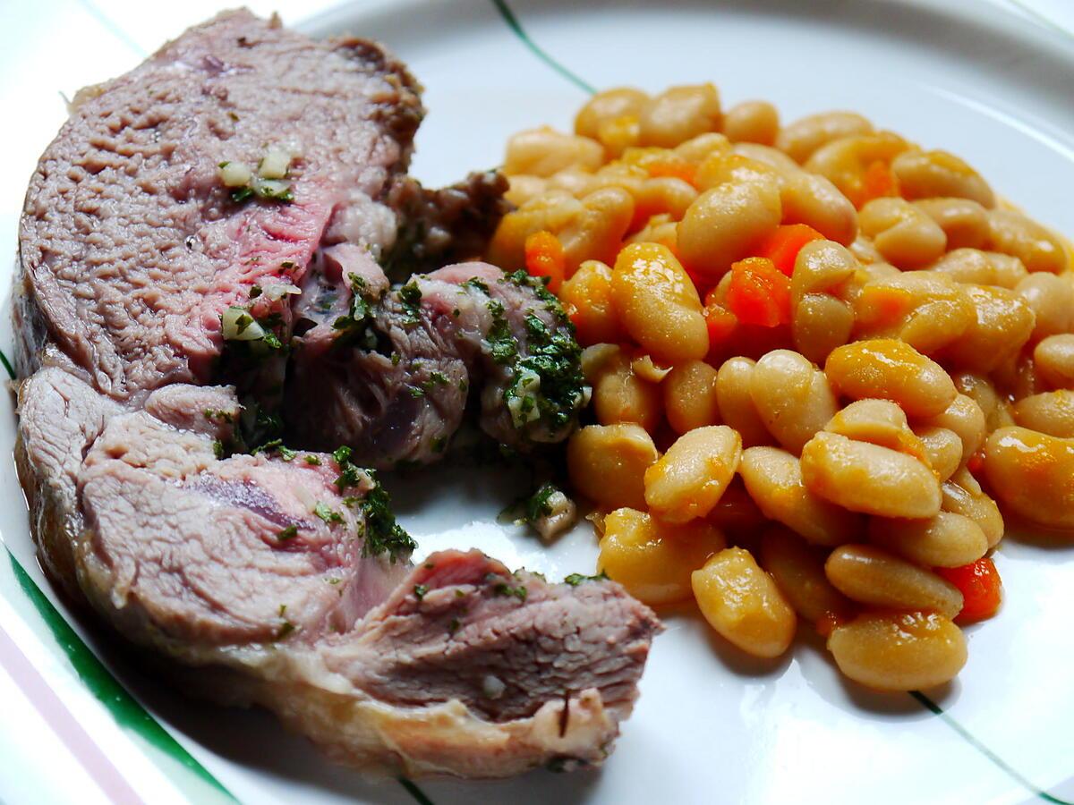 recette Roti d'agneau au beurre d'escargot