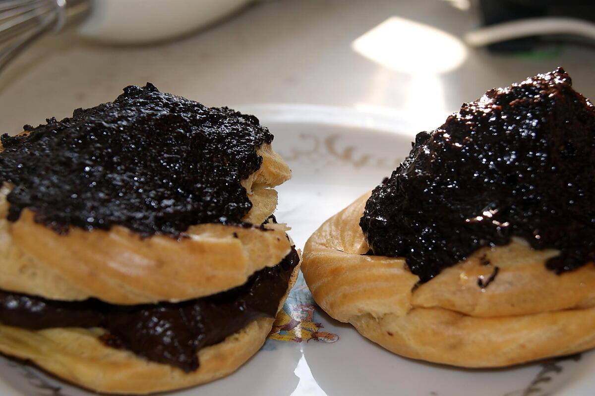 recette Choux ou éclairs au chocolat/miel