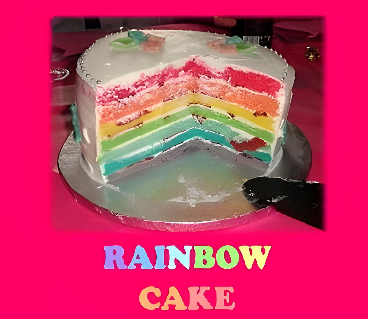 recette Rainbow Cake (Gâteau Arc en Ciel) CITRON - FRAISE