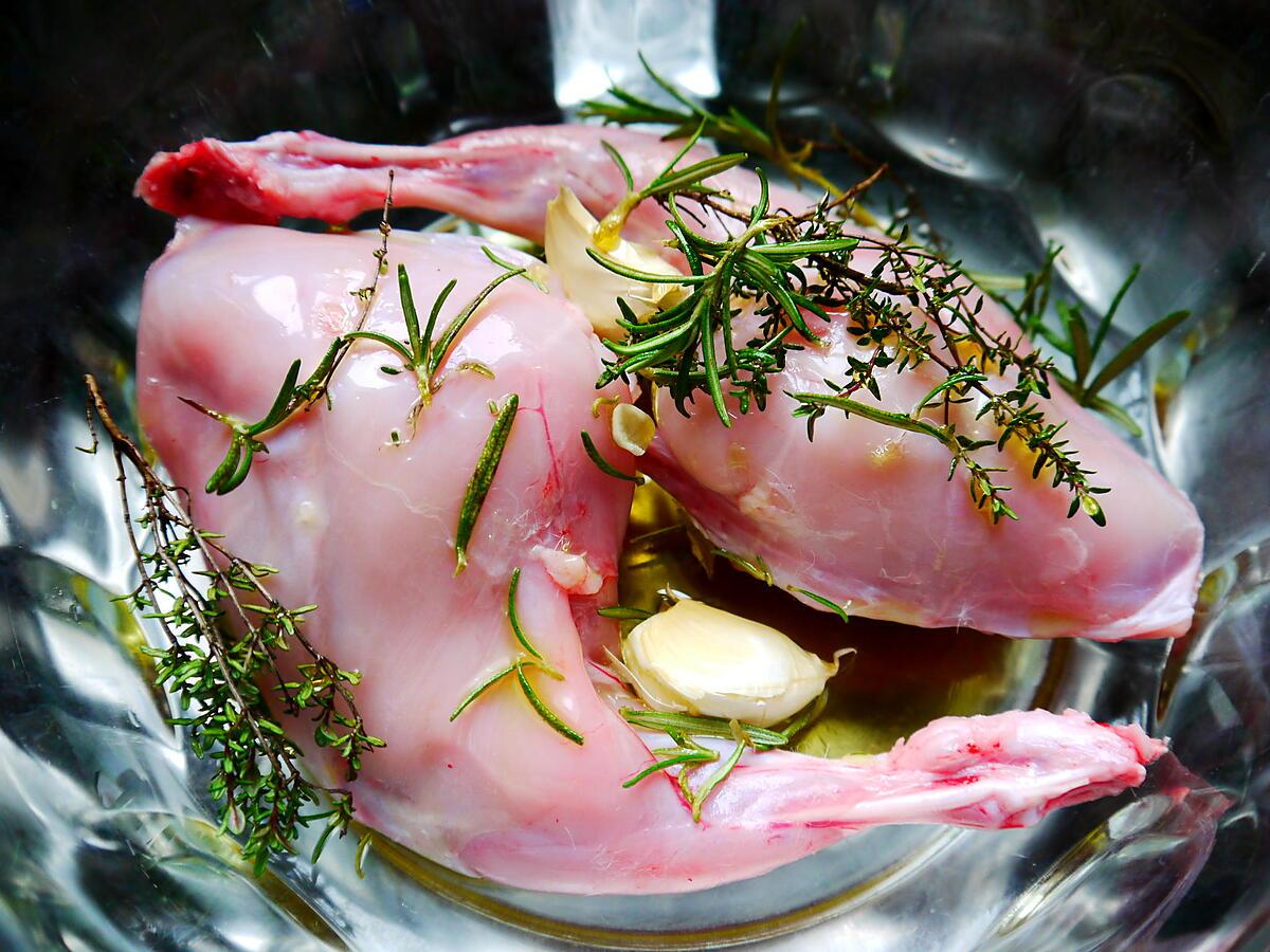 recette Cuisse de lapin roti aux herbes