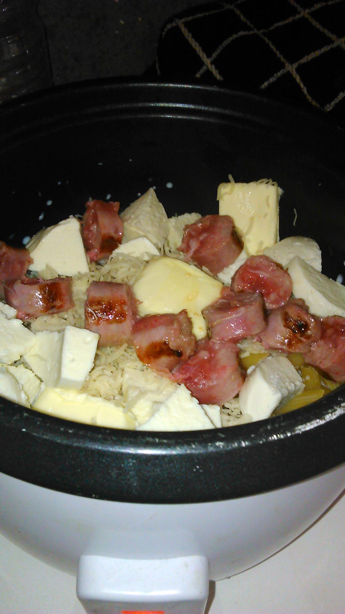 recette Penne façon rissoto au fromage&saucisse