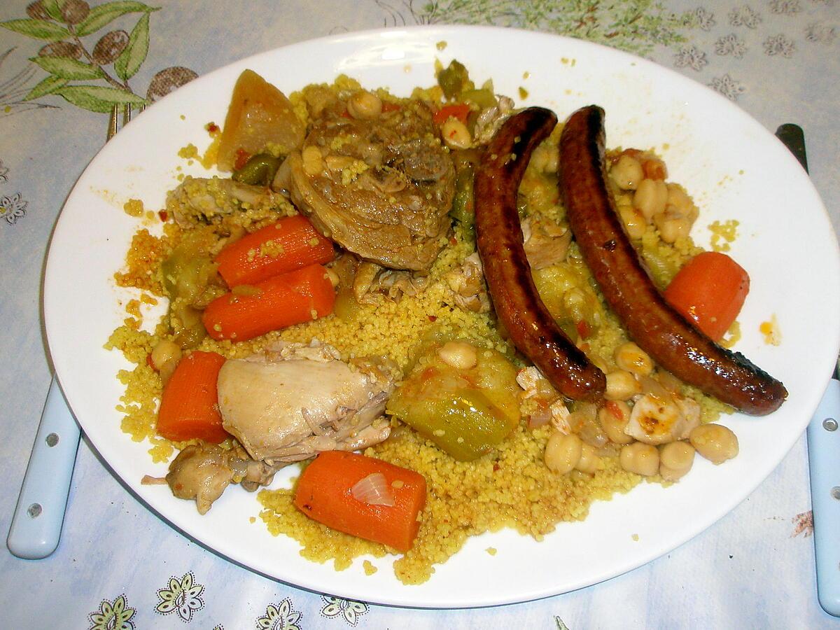 recette Couscous royal simple ,recette de mon mari...