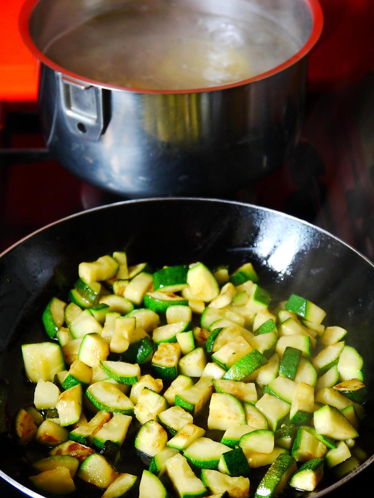 recette Courgette et tagliatelles