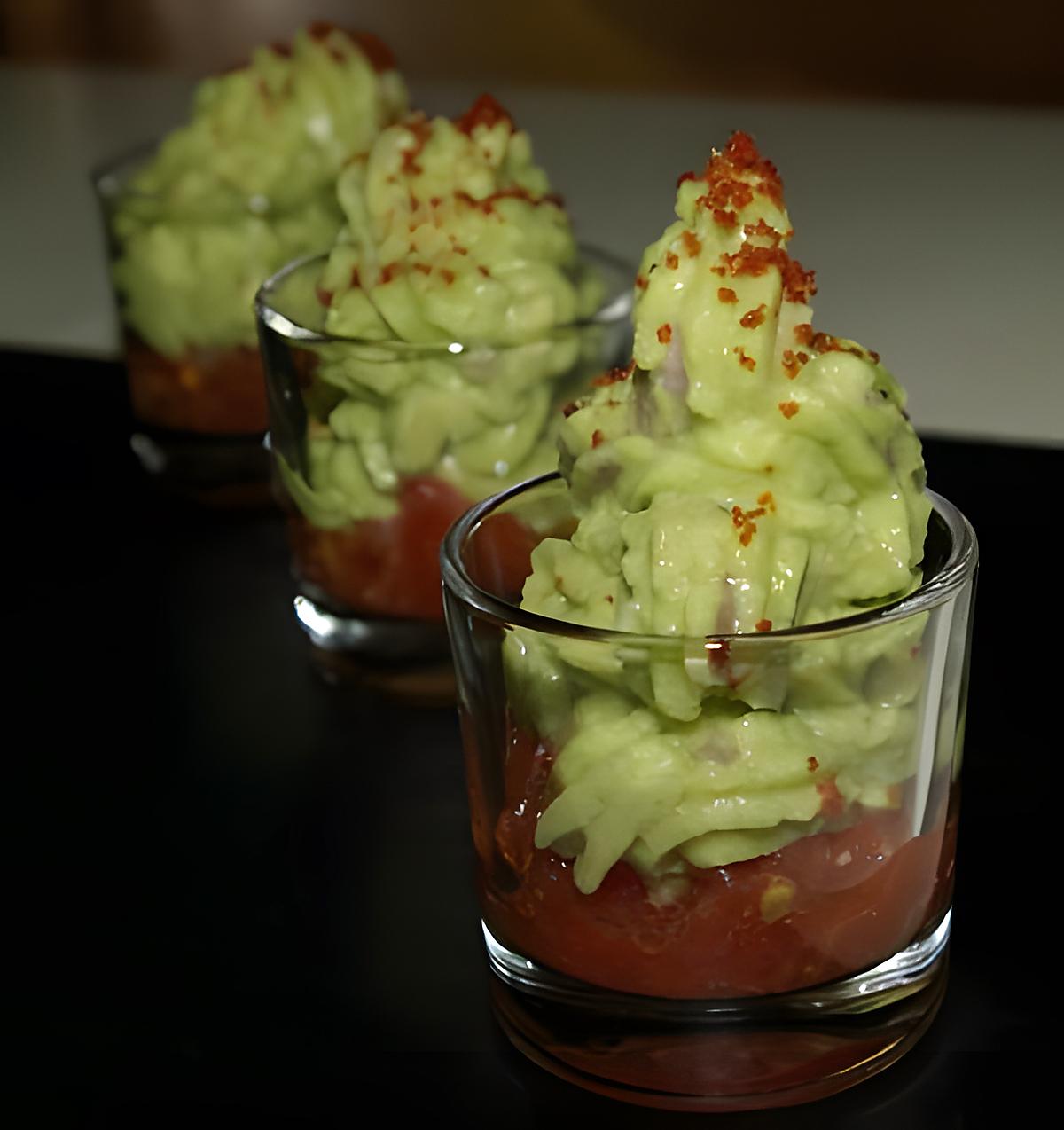 recette Verrine apéritif au guacamole ou ...comment accommoder les restes