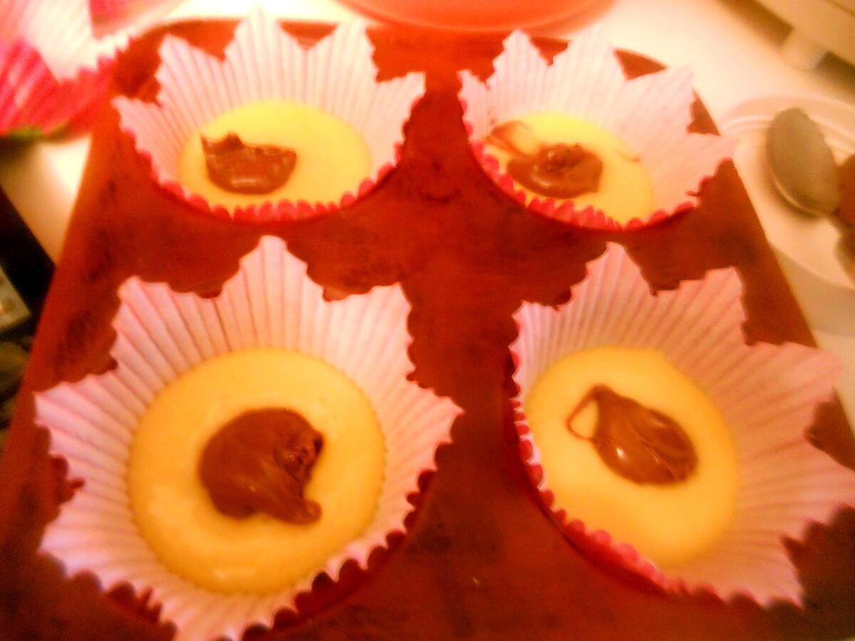 recette Cupcake citron coeur au Nutella glaçage au chocolat Papillons