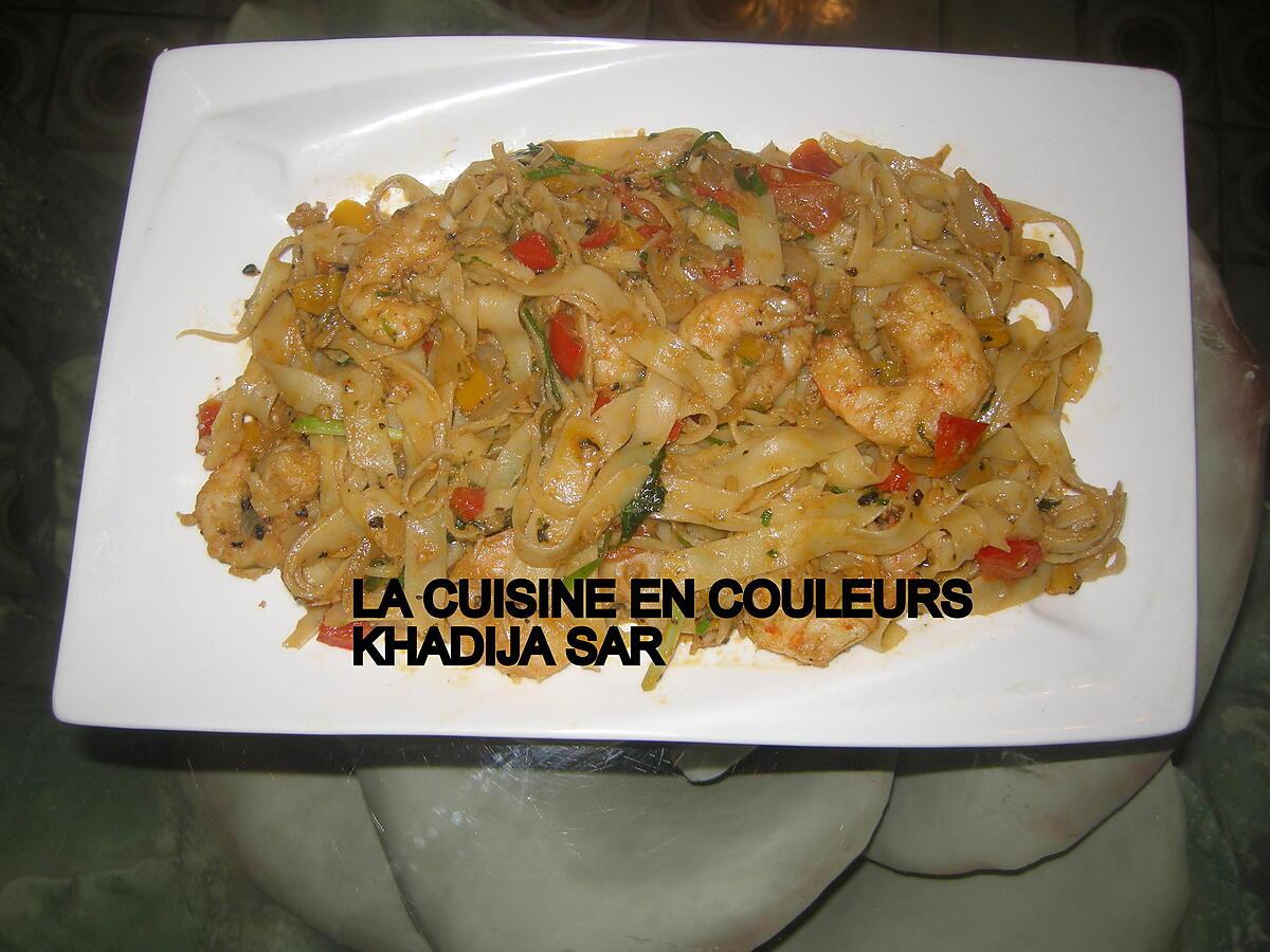 recette Tagliatelles aux crevettes