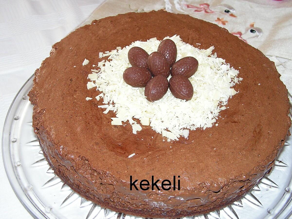 recette Gâteau mousse au chocolat pour Pâques