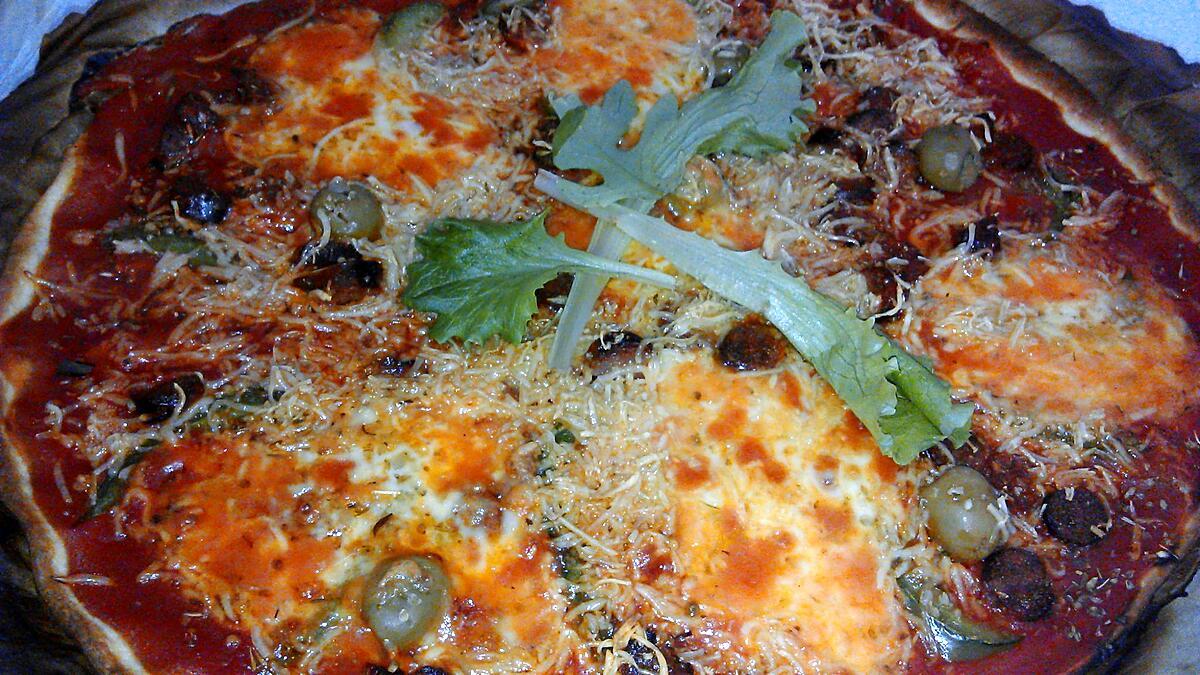 recette Pizza a la merguez