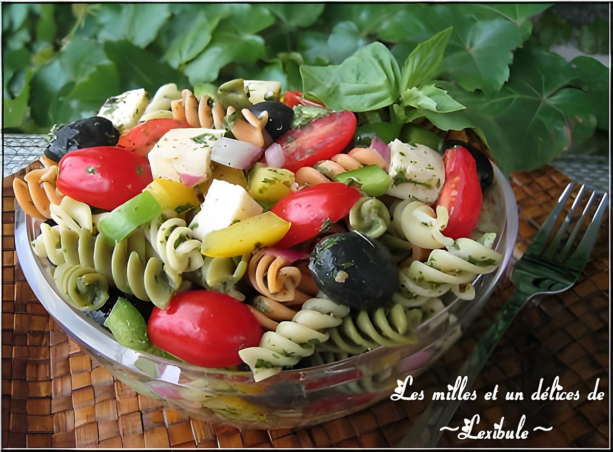 recette Salade de pâtes aux légumes