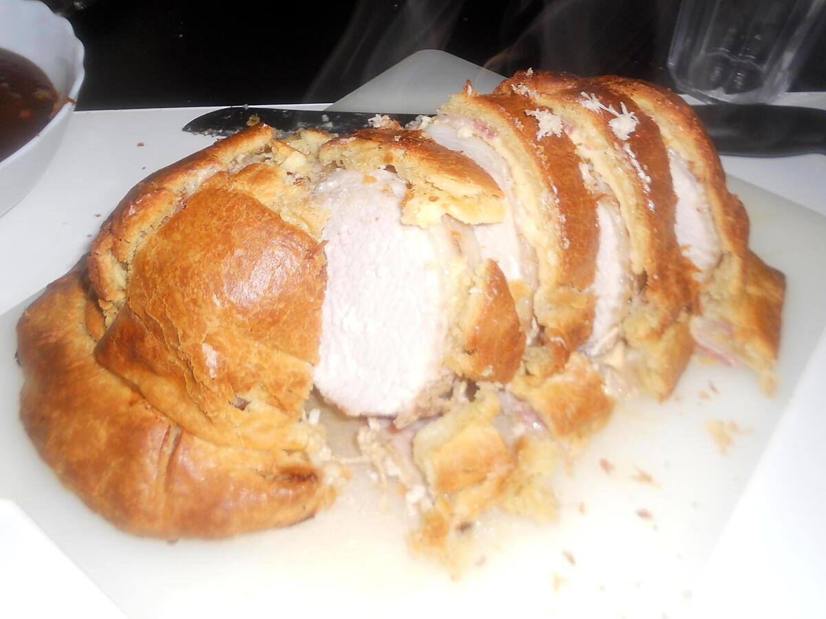 recette Roti de porc en croute