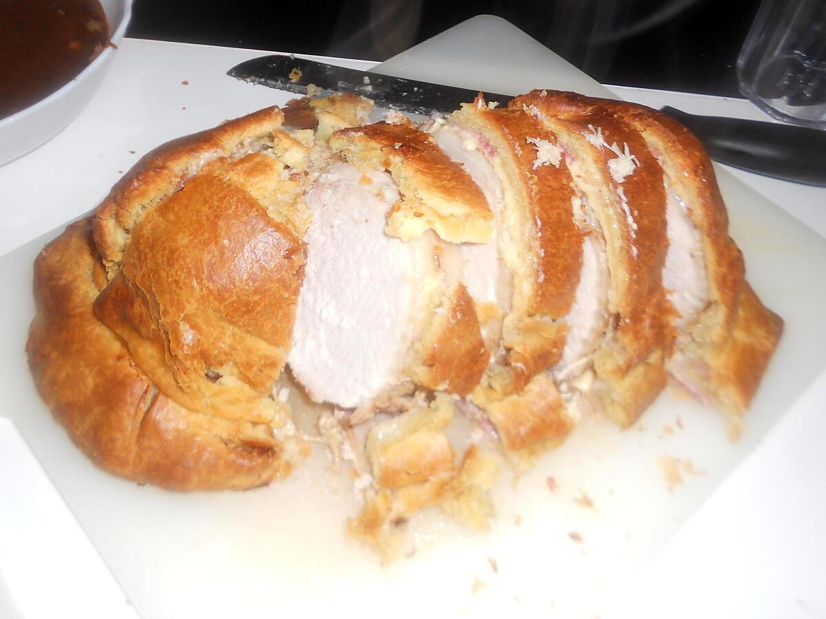 recette Roti de porc en croute