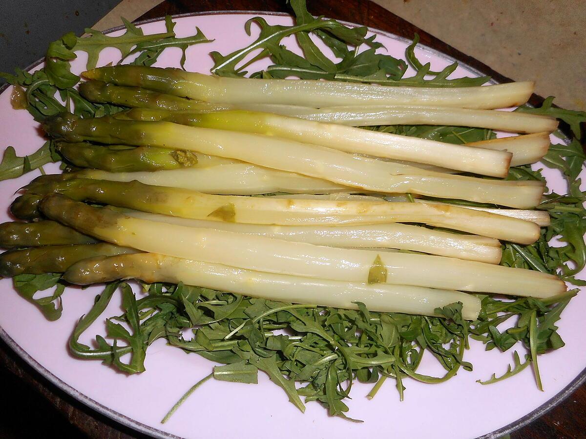 recette Asperges violettes sauce vierge parfumée