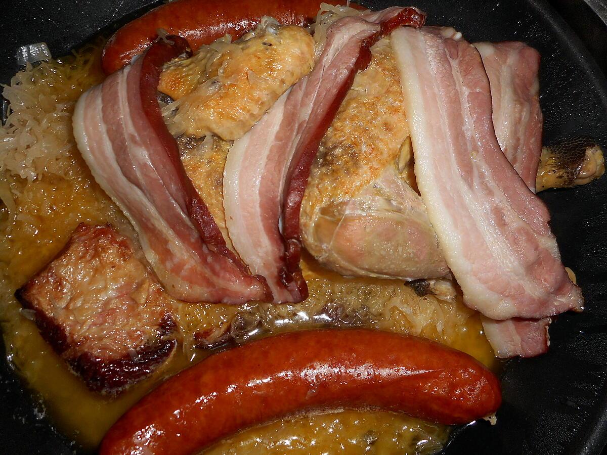 recette Pintade a la choucroute (version 2)