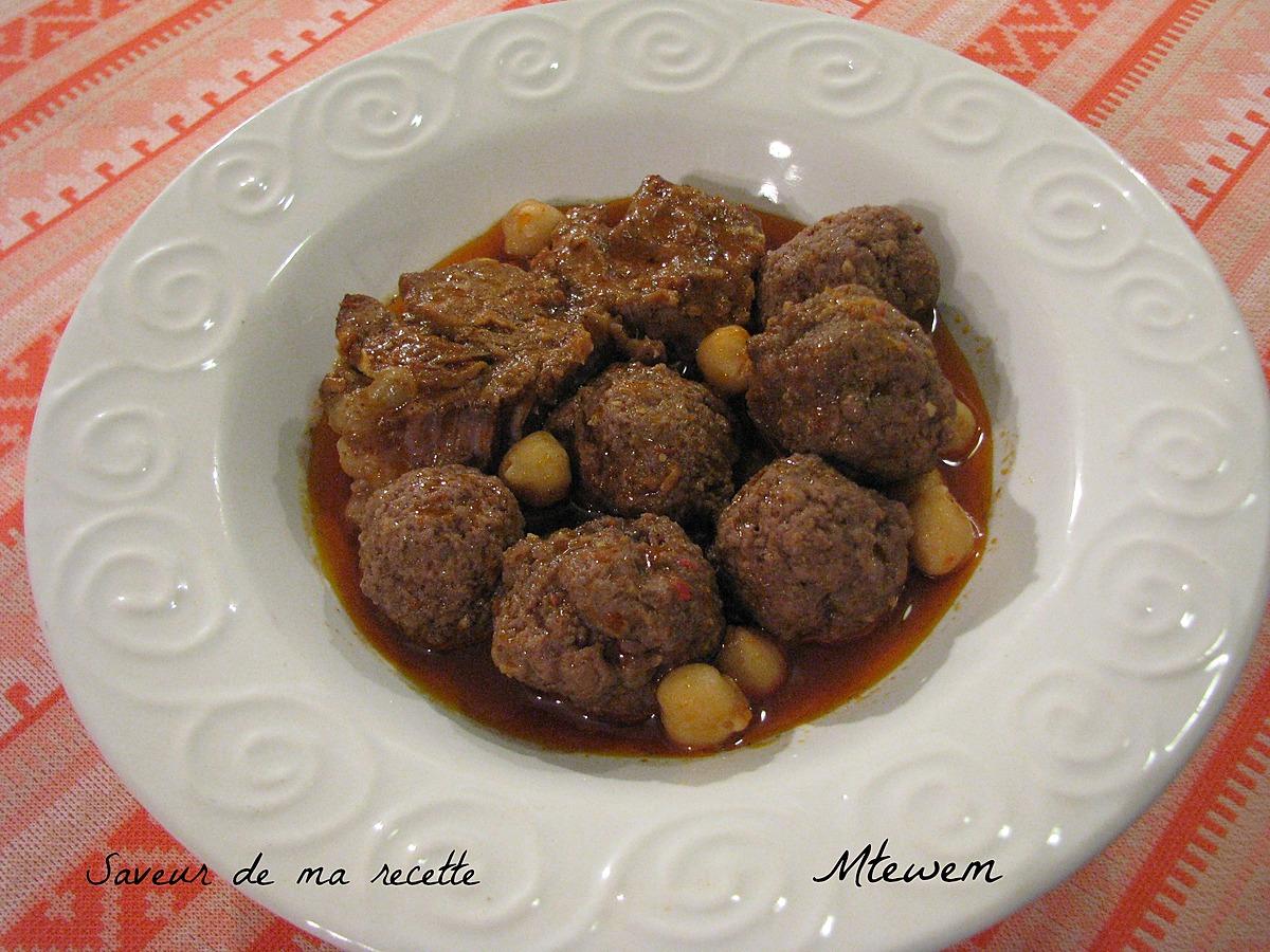 recette Mtewem en sauce rouge