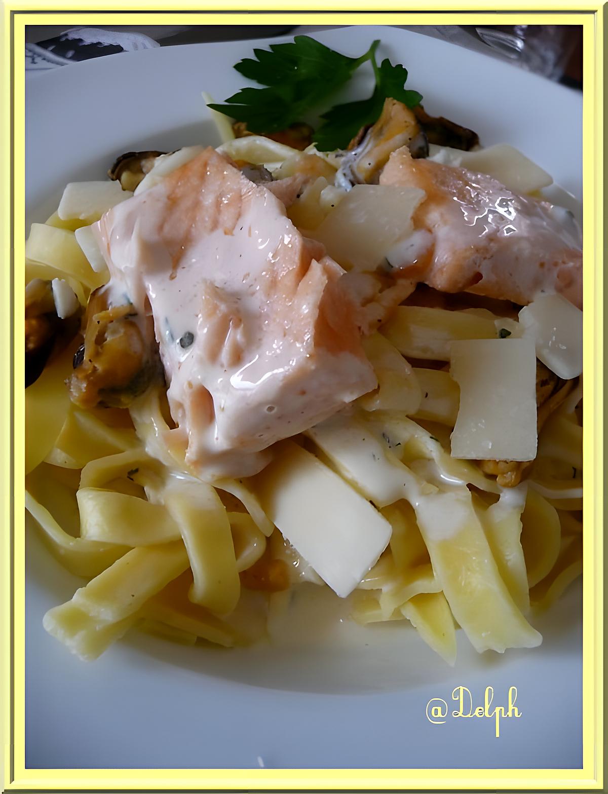 recette Tagliatelles sauce ail et parmesan