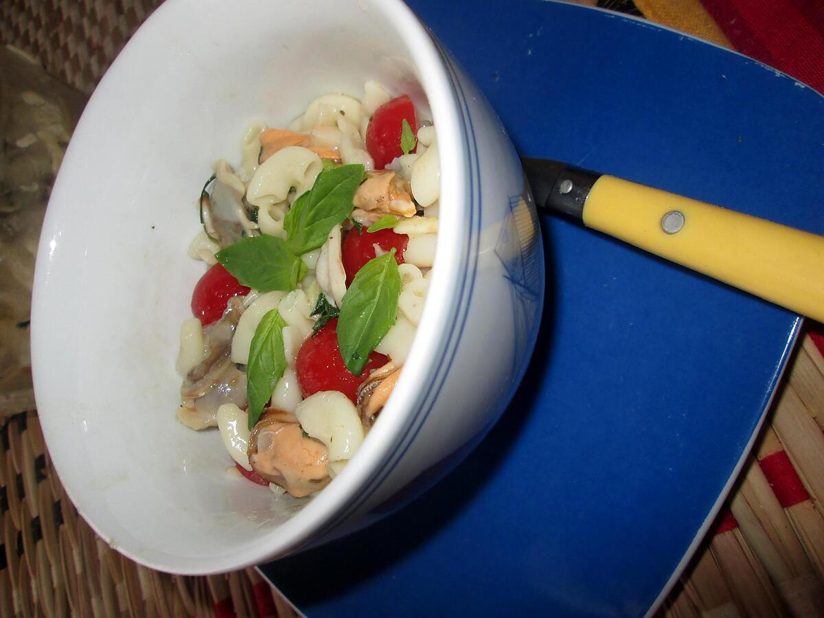 recette salade  de coquillettes  aux fruits de mer  sur une idée de josette baysse
