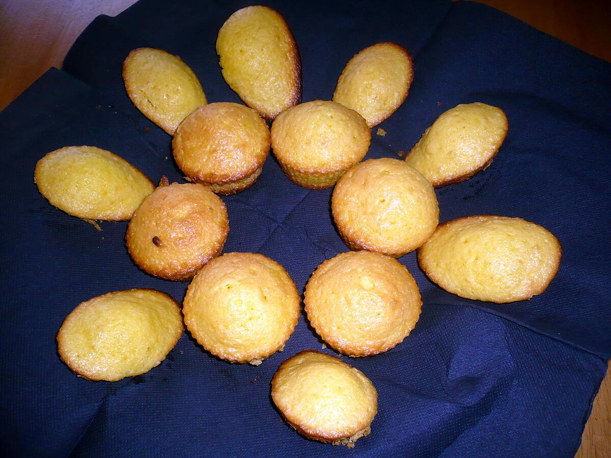 recette Madeleines miel/ananas