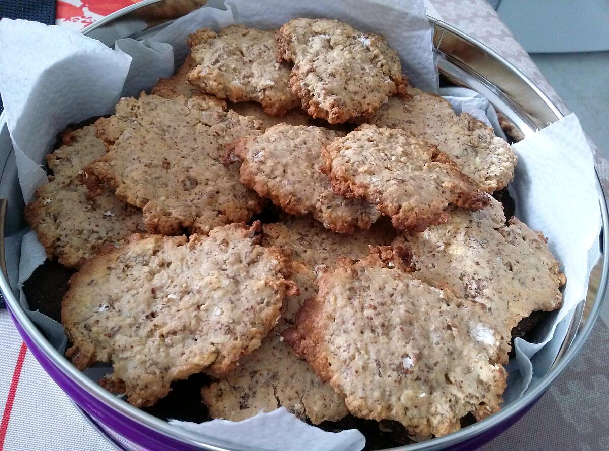 recette Biscuits croquants muesli-sirop erable